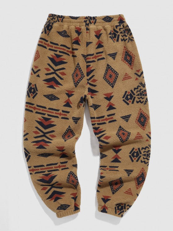 Printed Hoodie And Beam Pants Set - Grafton Collection