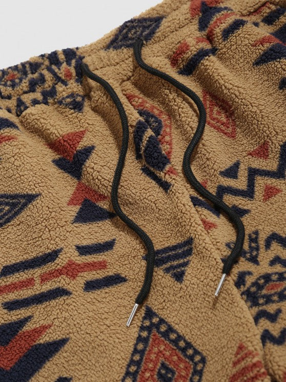 Printed Hoodie And Beam Pants Set - Grafton Collection