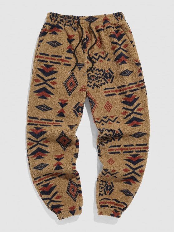 Printed Hoodie And Beam Pants Set - Grafton Collection