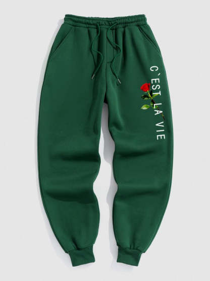 Graphic Fleece Thermal Hoodie And Jogger Pants Set - Grafton Collection