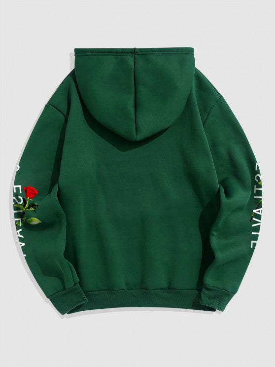 Graphic Fleece Thermal Hoodie And Jogger Pants Set - Grafton Collection