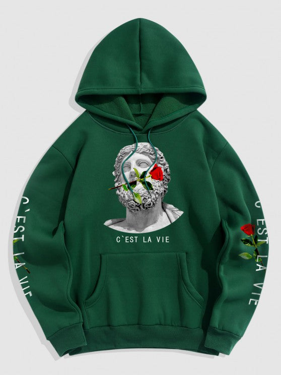 Graphic Fleece Thermal Hoodie And Jogger Pants Set - Grafton Collection