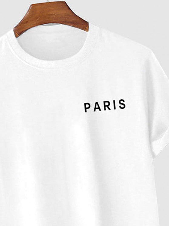 Corduroy Shirt And Letter Printed T Shirt And Embroidered Pants Set - Grafton Collection