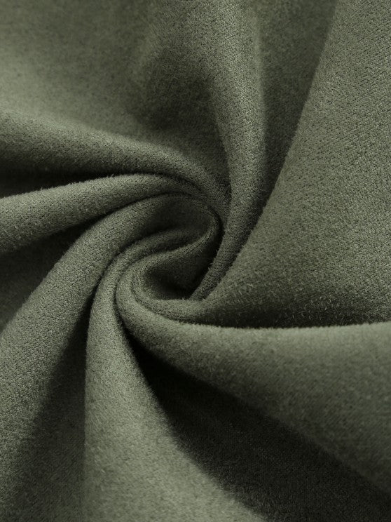 Suede Shirt And Printed Basic T-shirt And Beam Feet Pants - Grafton Collection