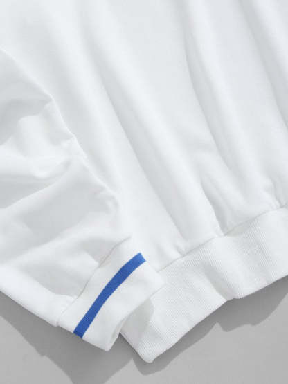 Letter Printed Sweatshirt And Jogger Pants - Grafton Collection