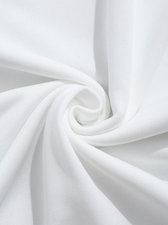 Letter Printed Sweatshirt And Jogger Pants - Grafton Collection