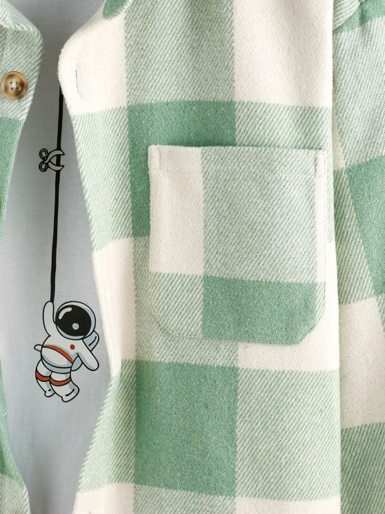 Plaid Pattern Shirt With Cargo Pants - Grafton Collection