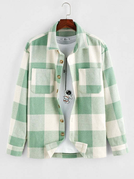 Plaid Pattern Shirt With Cargo Pants - Grafton Collection