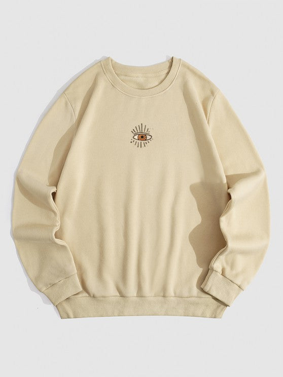 Letter Sweatshirt And Pants Set - Grafton Collection