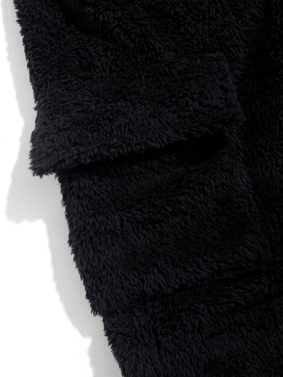 Fluffy Hoodie And Jogger Pants Set - Grafton Collection