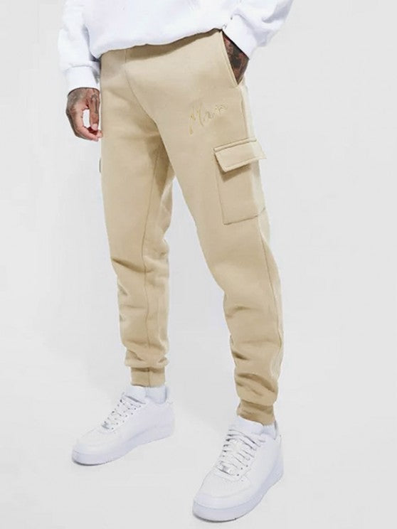 Corduroy Shirt And Letter Printed T Shirt And Embroidered Pants Set - Grafton Collection