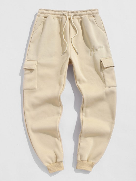 Corduroy Shirt And Letter Printed T Shirt And Embroidered Pants Set - Grafton Collection