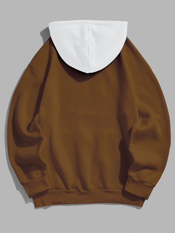 Letter Pattern Hoodie And Cargo Pants - Grafton Collection