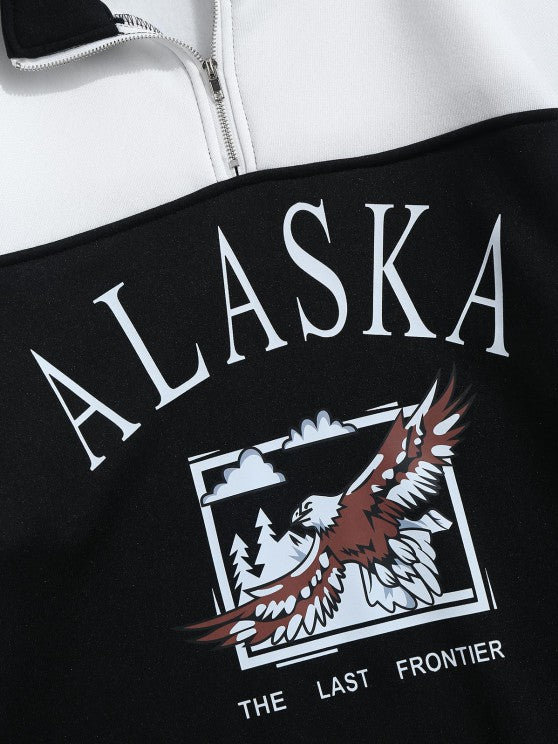 Letter Printed Sweatshirt With Cargo Pants Set - Grafton Collection