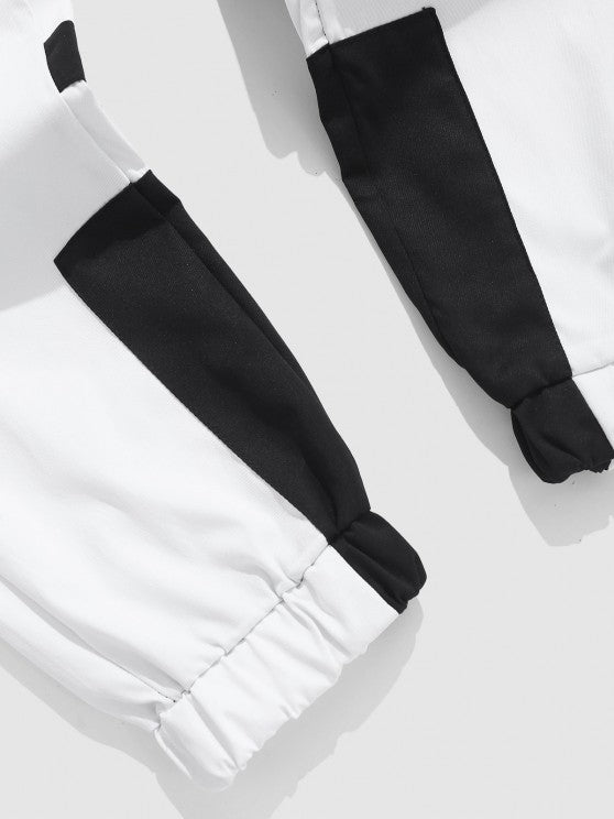 Letter Printed Sweatshirt With Cargo Pants Set - Grafton Collection