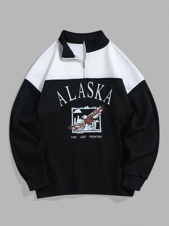 Letter Printed Sweatshirt With Cargo Pants Set - Grafton Collection