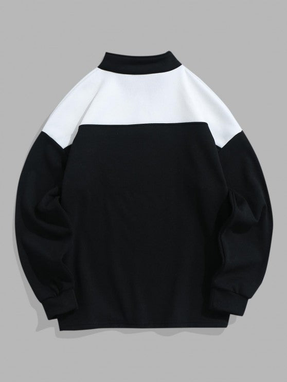 Letter Printed Sweatshirt With Cargo Pants Set - Grafton Collection