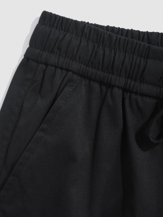 Letter Printed T Shirt And Cargo Pants Set - Grafton Collection