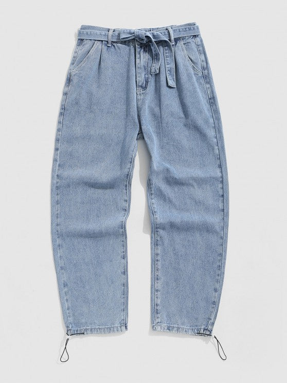 Collared Sweatshirt With Straight Jeans Set - Grafton Collection
