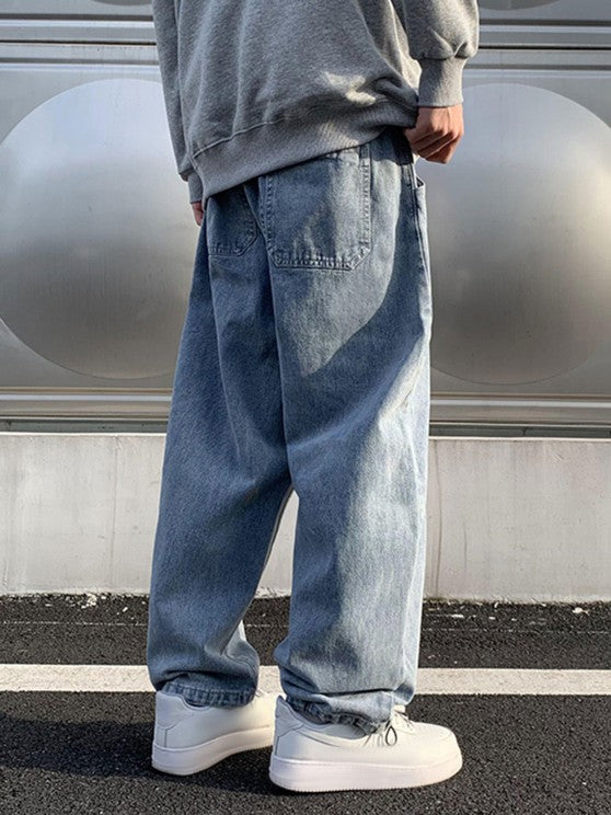 Collared Sweatshirt With Straight Jeans Set - Grafton Collection