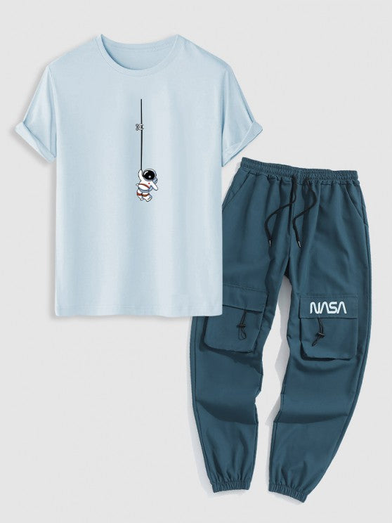 Short Sleeve T Shirt With Cargo Pants - Grafton Collection