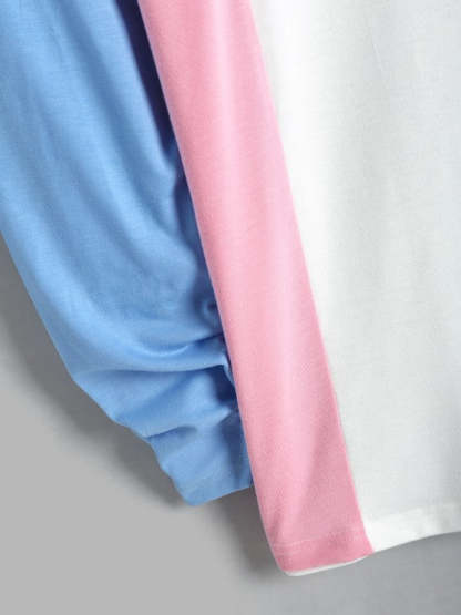 T Shirt With Letter Drawstring Cargo Pants Set - Grafton Collection