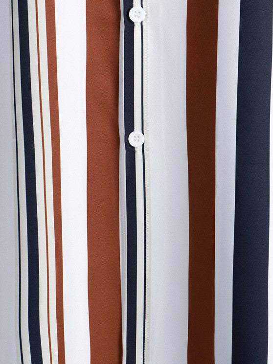 Vertical Stripes Shirt And Pants Set - Grafton Collection