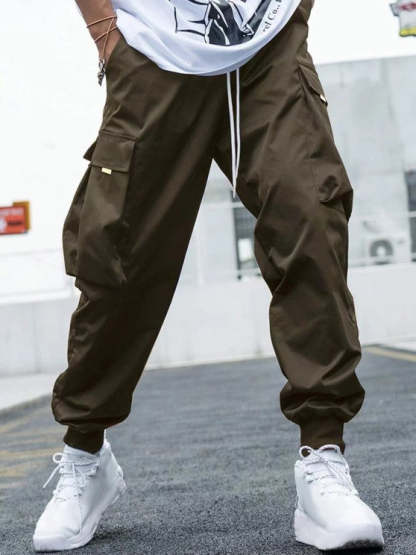 Letter Pattern Hoodie And Cargo Pants - Grafton Collection