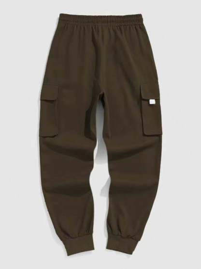 Letter Pattern Hoodie And Cargo Pants - Grafton Collection