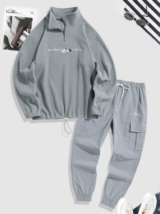 Sweatshirt And Jogger Cargo Pants Set - Grafton Collection