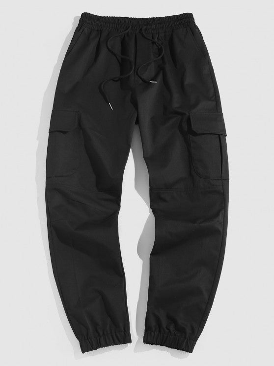 Letter T Shirt And Cargo Pants Set - Grafton Collection