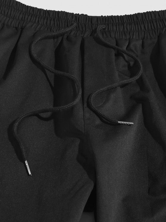 Letter T Shirt And Cargo Pants Set - Grafton Collection