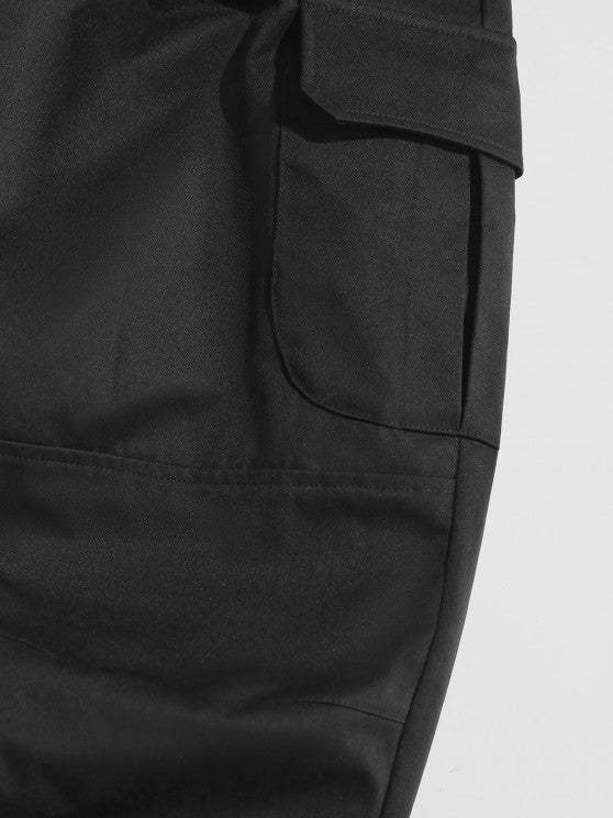 Letter T Shirt And Cargo Pants Set - Grafton Collection