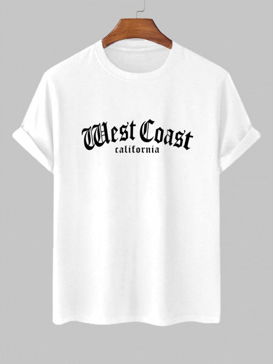 Coast Graphic Printed T Shirt With Cargo Pants - Grafton Collection