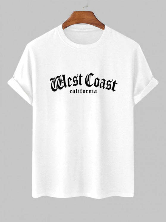 Coast Graphic Printed T Shirt With Cargo Pants - Grafton Collection