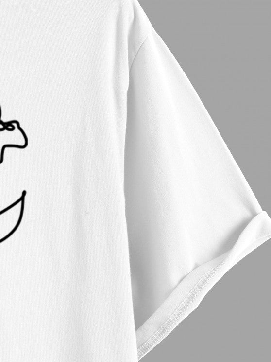 2 Pieces Letter Short Sleeves T Shirts - Grafton Collection