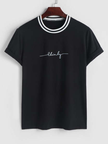 Letter Print T Shirt And Graphic Shorts Set - Grafton Collection