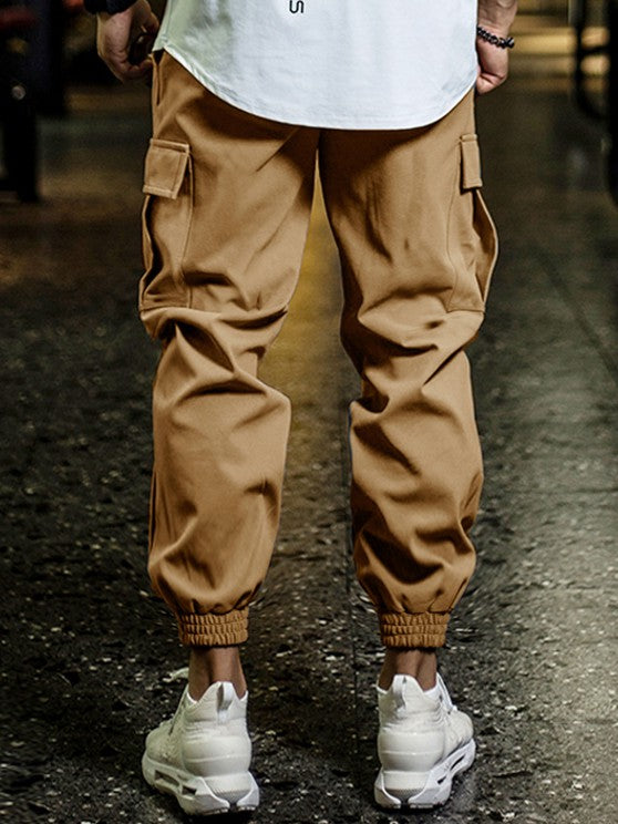 Letter Sweatshirt And Jogger Cargo Pants Set - Grafton Collection