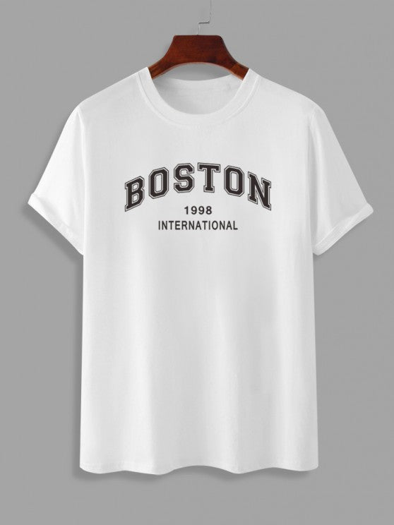Boston Print And Pocket Shorts Set - Grafton Collection