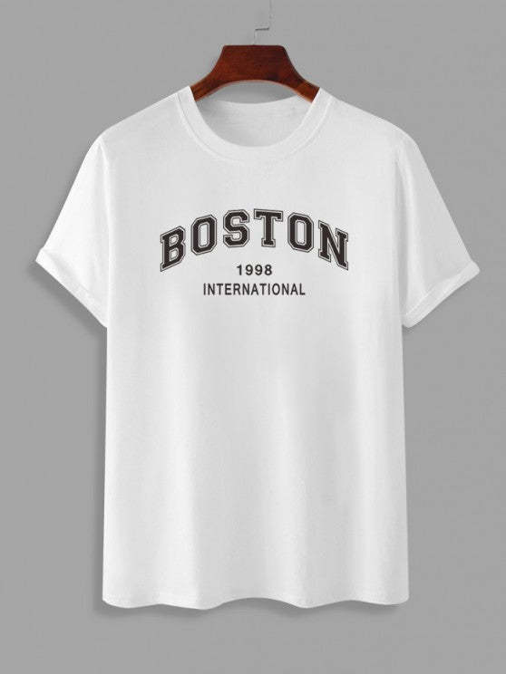 Boston Print And Pocket Shorts Set - Grafton Collection