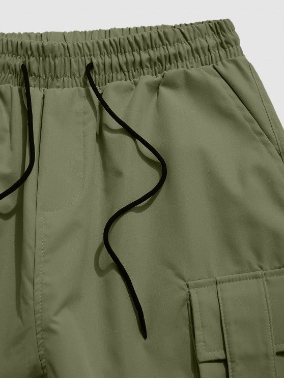 Embroidered Hoodie With Cargo Jogger Pants - Grafton Collection