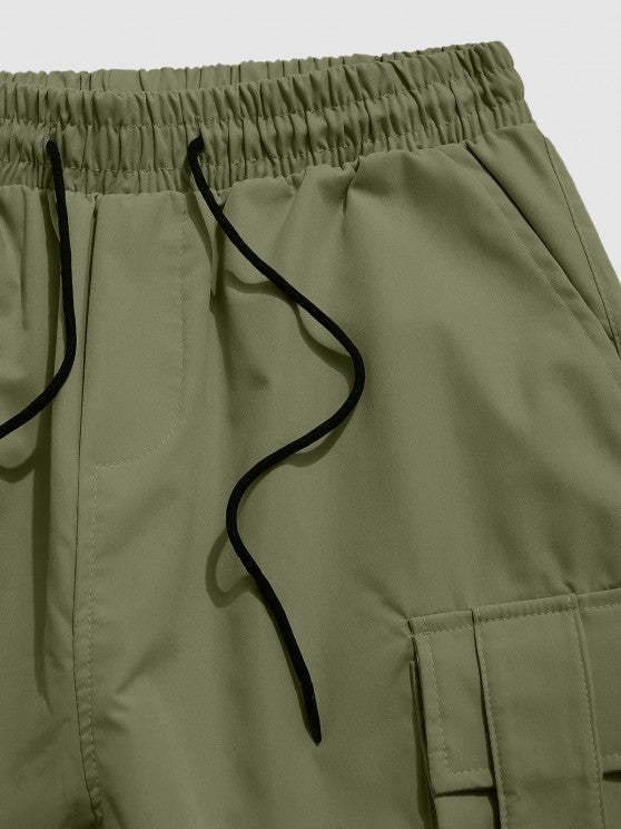 Embroidered Hoodie With Cargo Jogger Pants - Grafton Collection