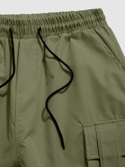 Embroidered Hoodie With Cargo Jogger Pants - Grafton Collection