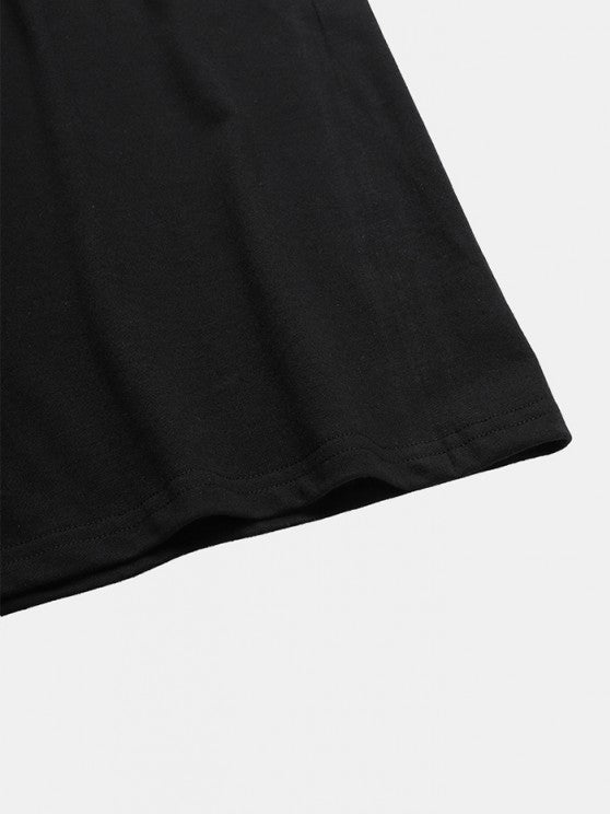 Sea Wave Printed T-shirt With Jogger Set - Grafton Collection