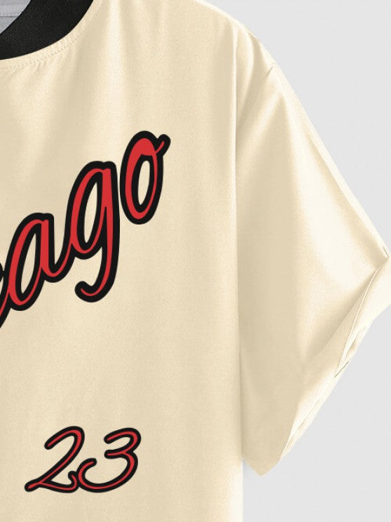 Chicago Baseball Shirt With Cargo Pants - Grafton Collection