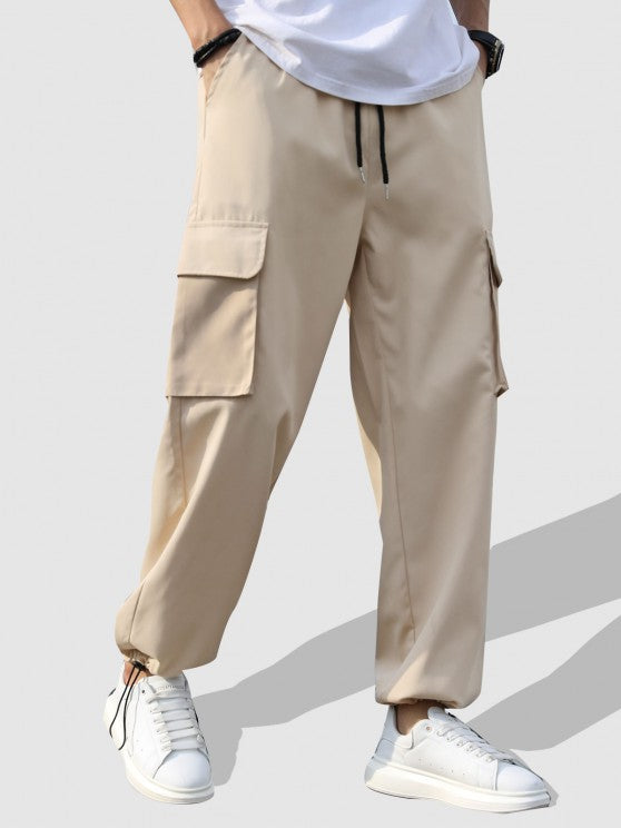 Linen Textured Shirt With Cargo Pants - Grafton Collection