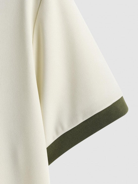 Polo Collared T-shirt With Jogger Pants - Grafton Collection