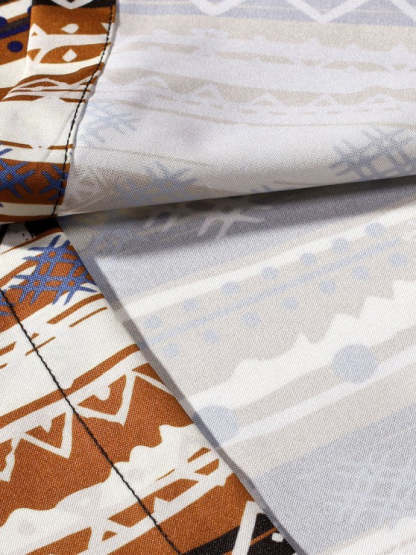 Stripe Print Shirt With Cargo Pants Set - Grafton Collection