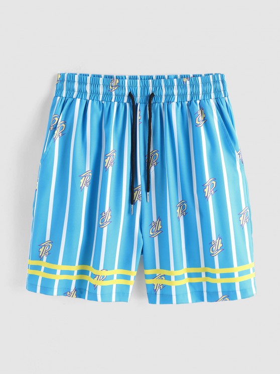 Fire Flame Striped Baseball Shirt And Shorts - Grafton Collection