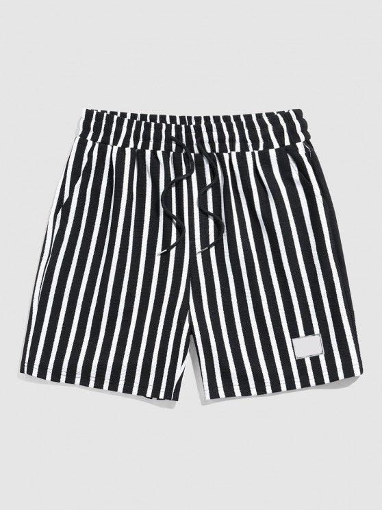 Pattern T-shirt And Two Tone Shorts Set - Grafton Collection